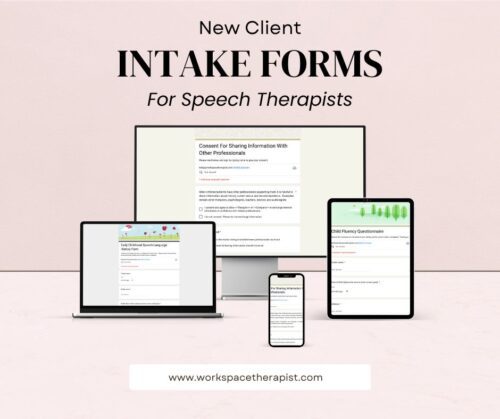 Speech Therapy Intake Forms Mockup Speech therapy intake forms google forms online