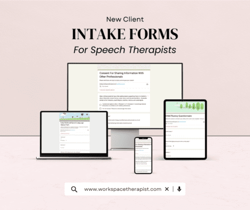 Speech therapy intake forms