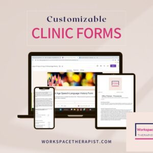 Patient intake forms for speech therapy