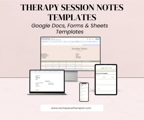 TherapistSessionNotesTemplates Therapist Session Notes Template Bundle for Private Practice Therapist Documentation